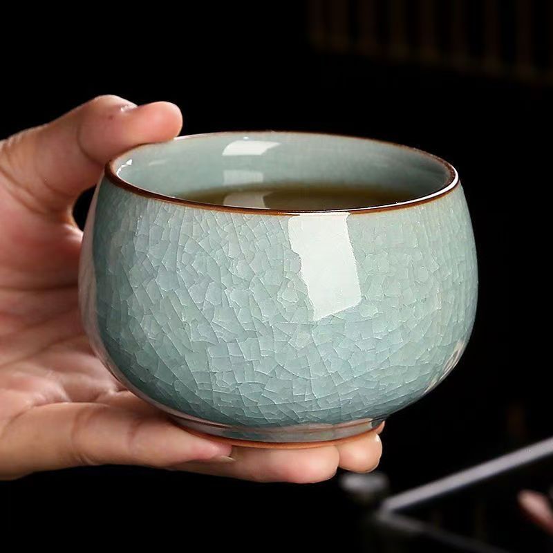 【闪购链接】精品汝窑冰裂纹单人主人杯