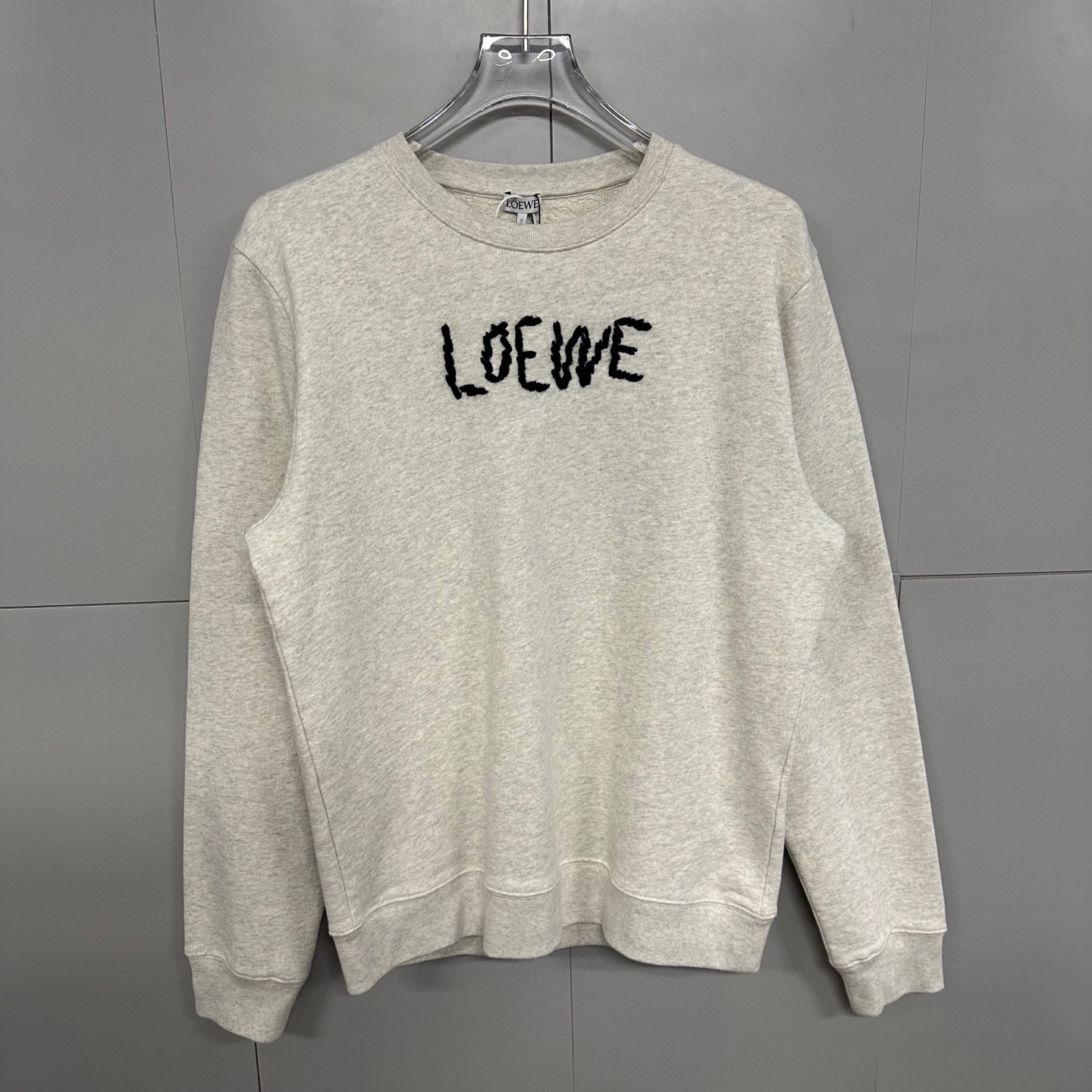 全新未使用  Loewe罗意威 刺绣Logo圆领卫衣 M码 P00891