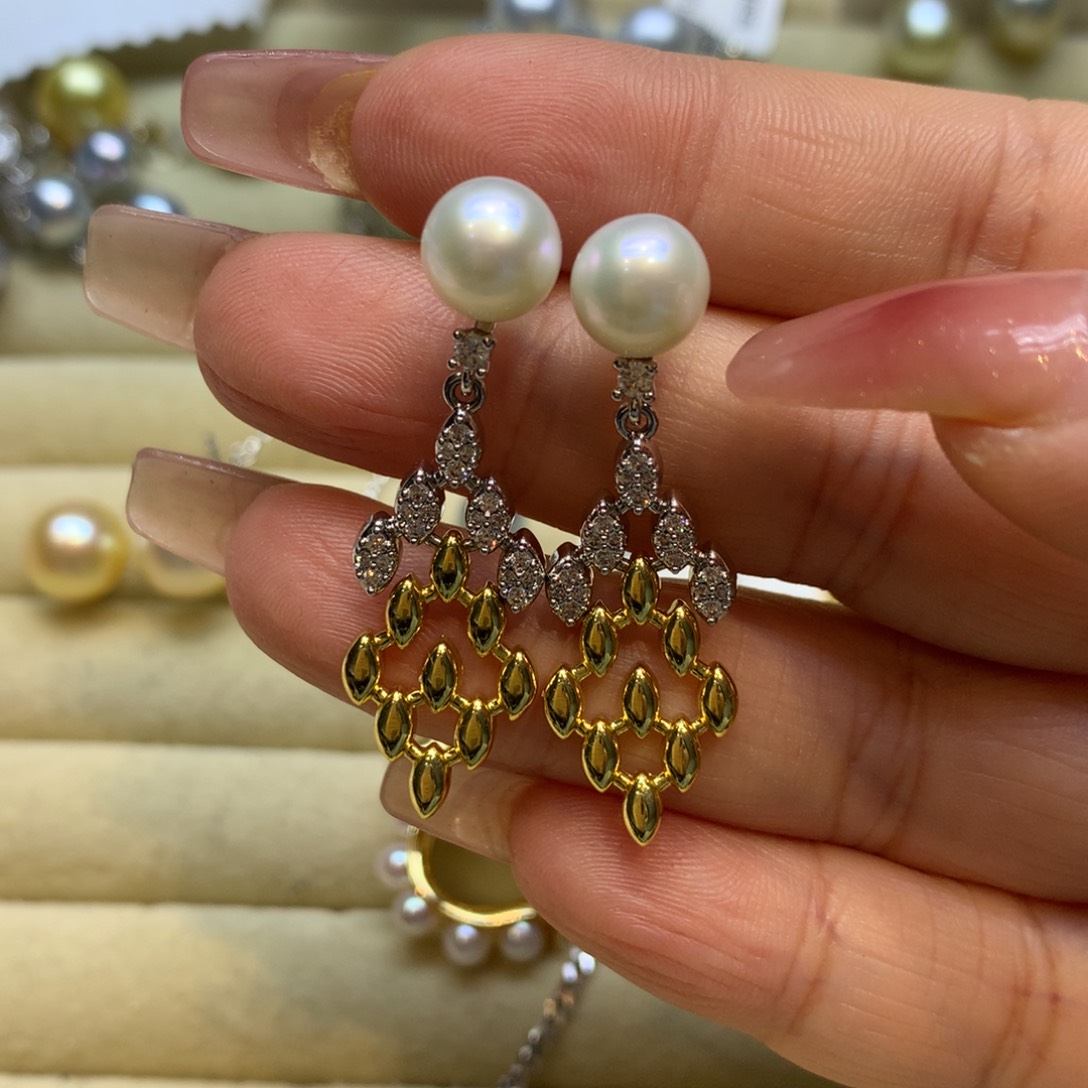 未镶嵌耳饰淡水珍珠