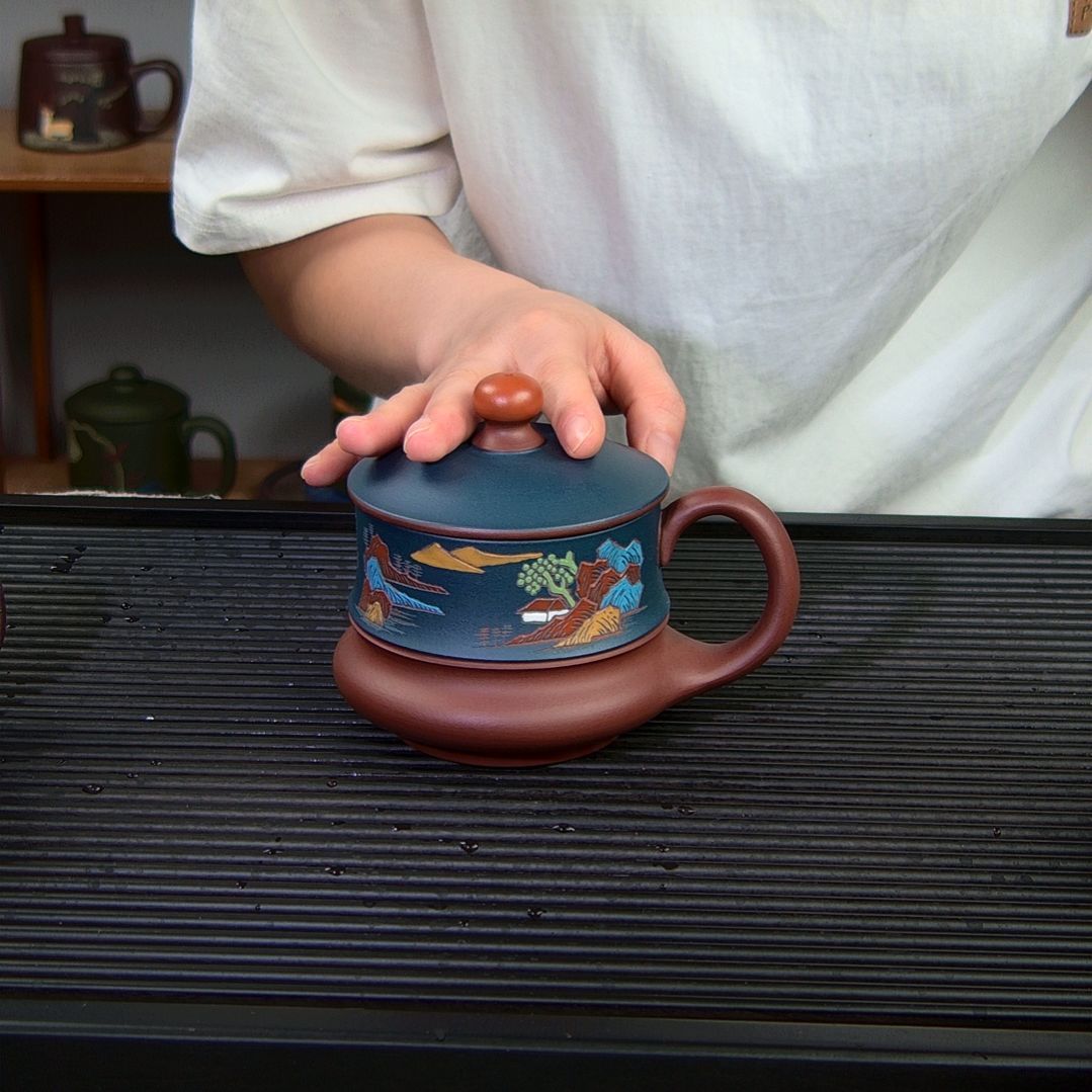 茶杯紫砂高货放漏