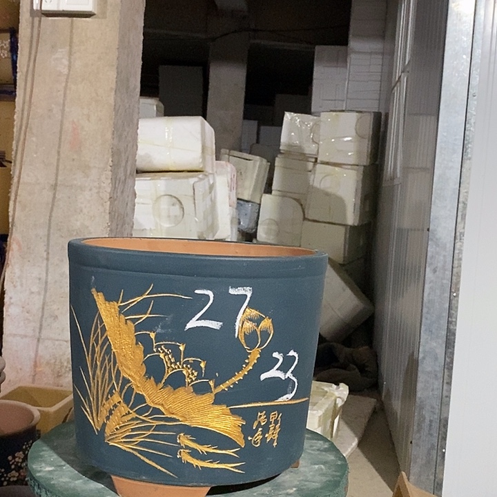 紫砂花盆紫砂花盆