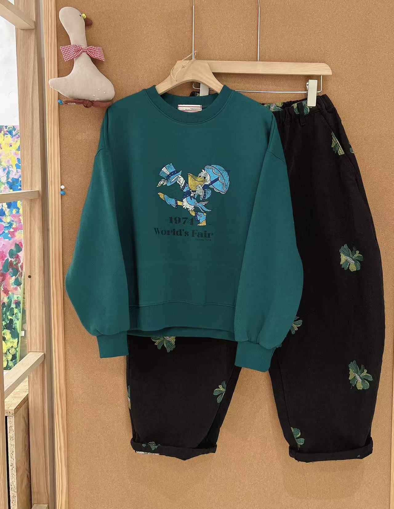 夏沐家-韩国正品-加绒鸭卫衣7830不支持