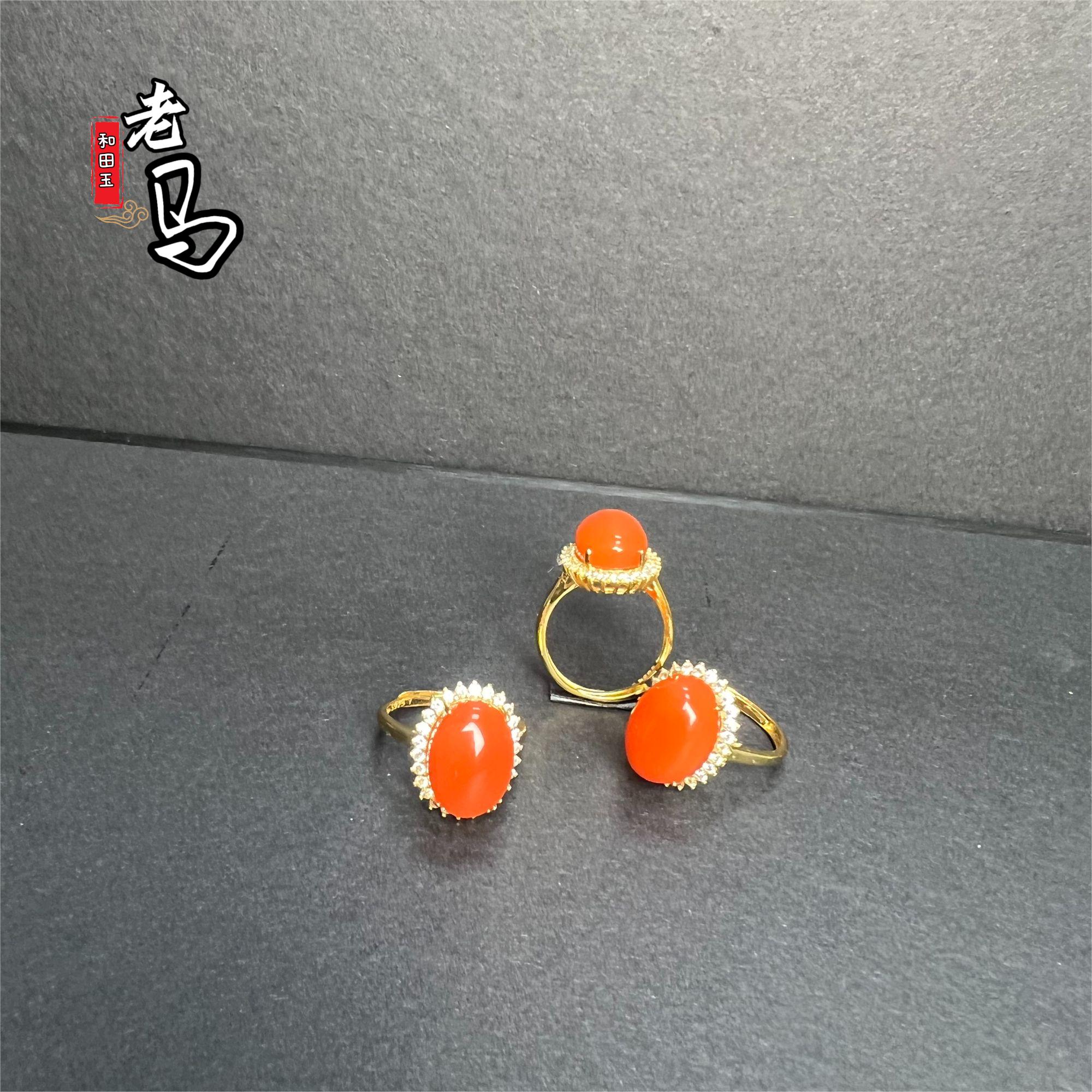 【老马】s925银天然南红玛瑙戒指（多样性发其一）