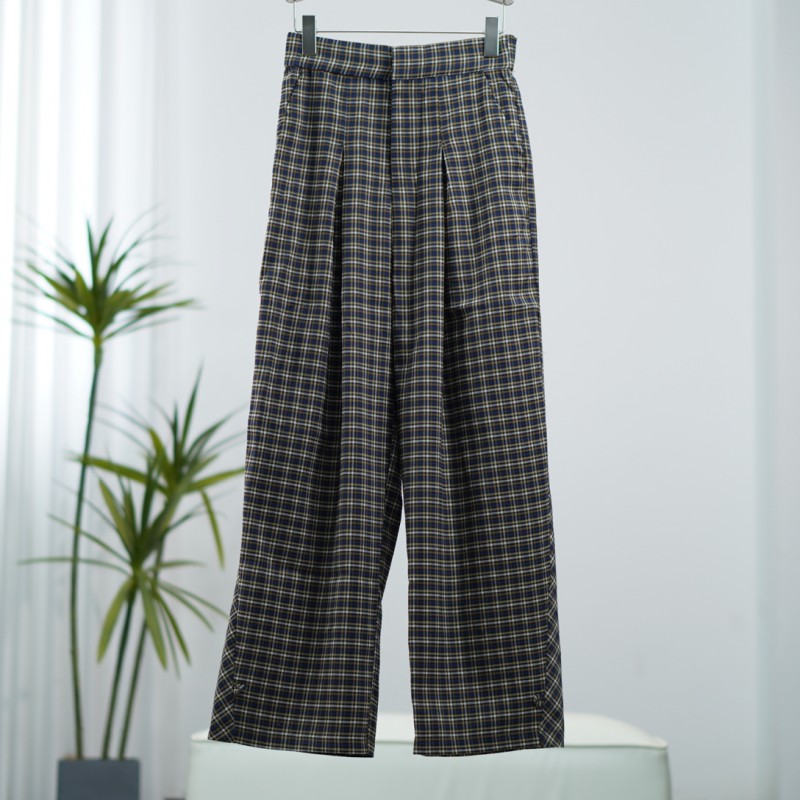 尚系列  Z855  女装时尚撤柜休闲格纹长裤SS11R79