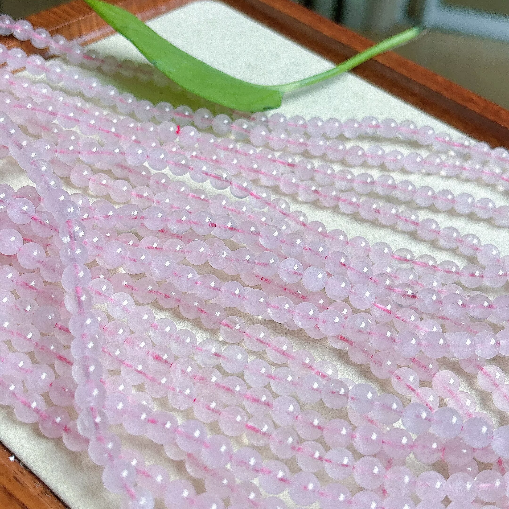 天然莫桑比克粉晶多圈-N100-多样性发一