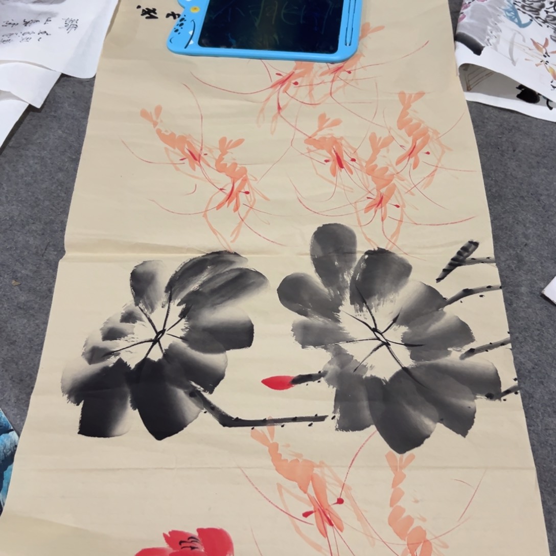 国画国画作品画心一张