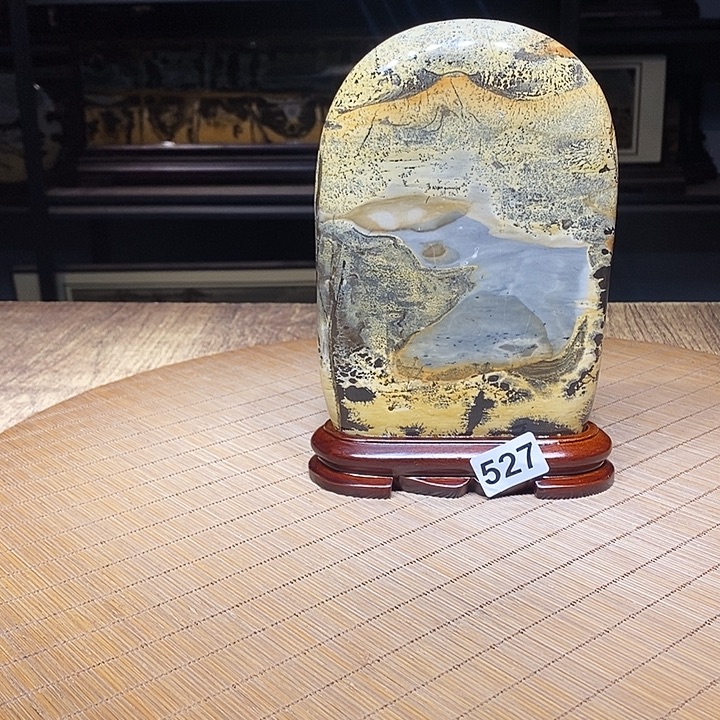 天***香香榧木广西柳州国画石