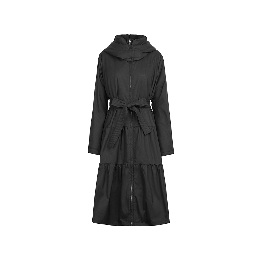 圣迪奥新款休闲连帽收腰显瘦百搭宽松保暖羽绒服S244Z2409