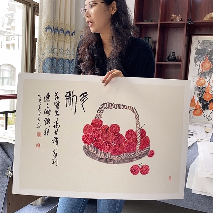 国画纯手绘国画写意作品45*68