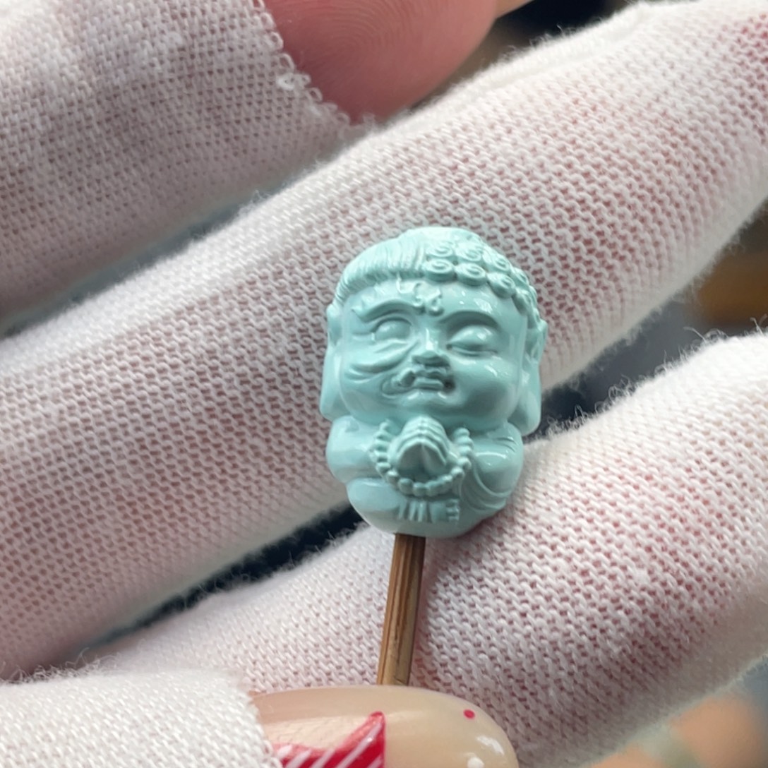 绿松石未镶嵌挂件