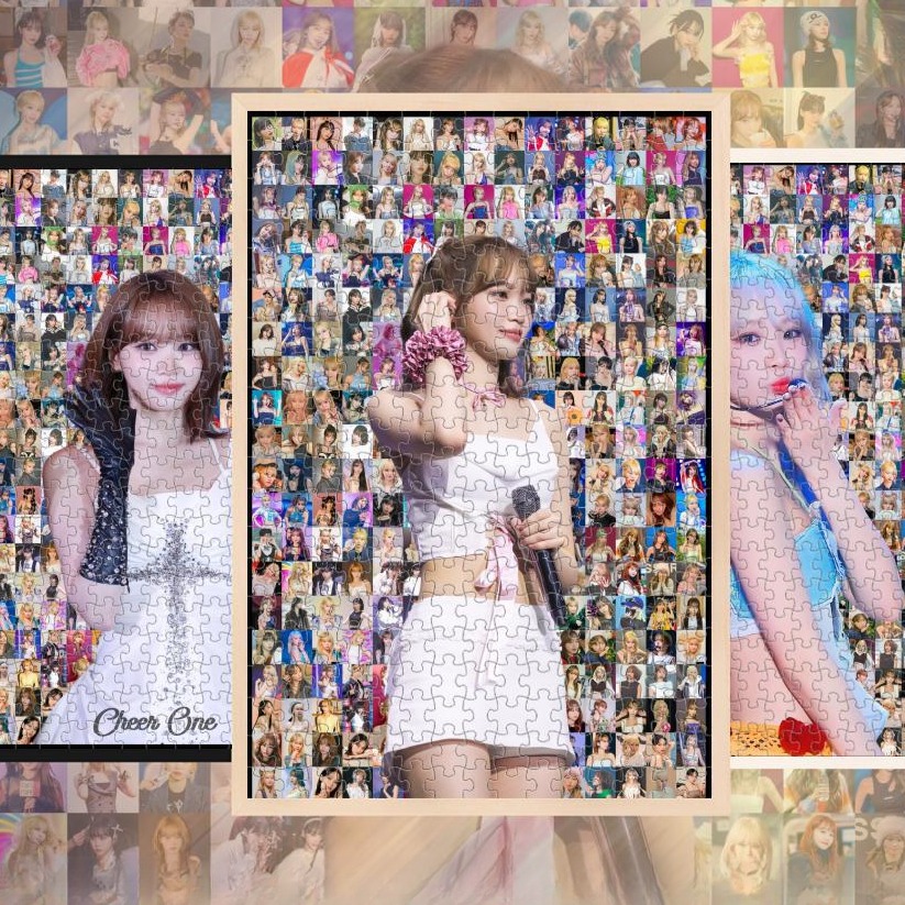 金采源明星周边饭制爱豆高颜值礼物拼图木质成人玩具1000片200片