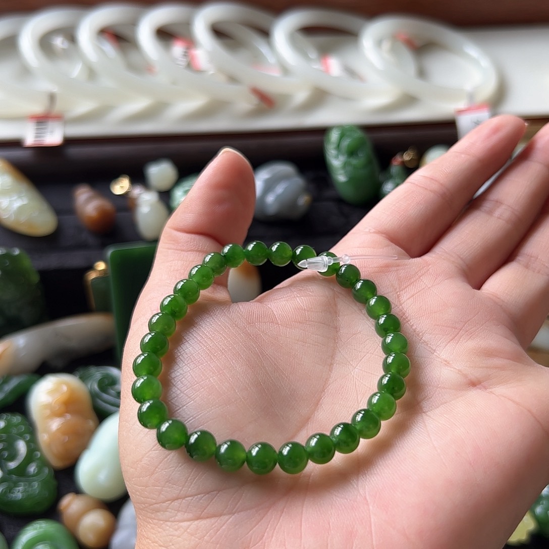 和田玉未镶嵌手串买断