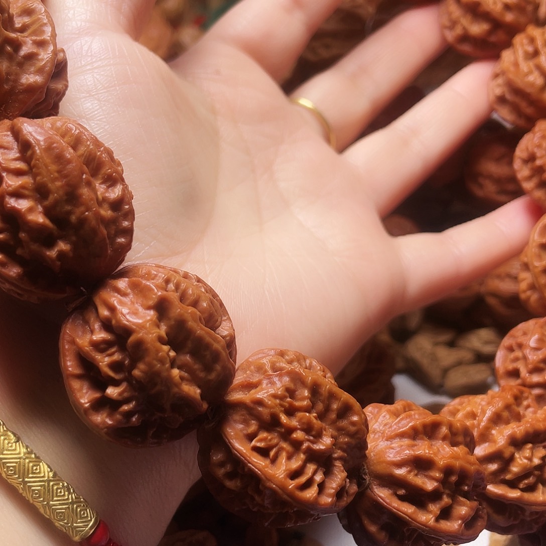 半***厌文玩核桃吊坠京八棱