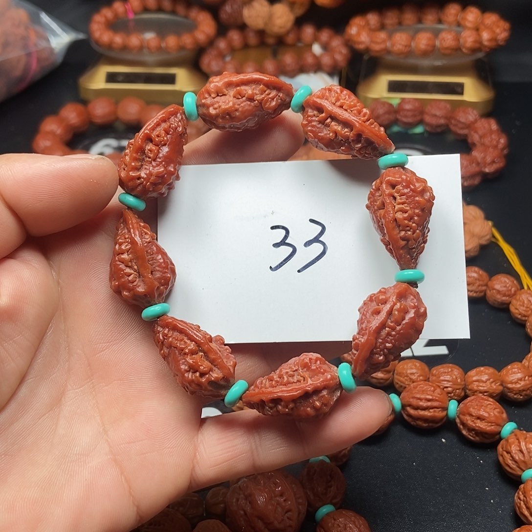 手串文玩核桃麒麟角19