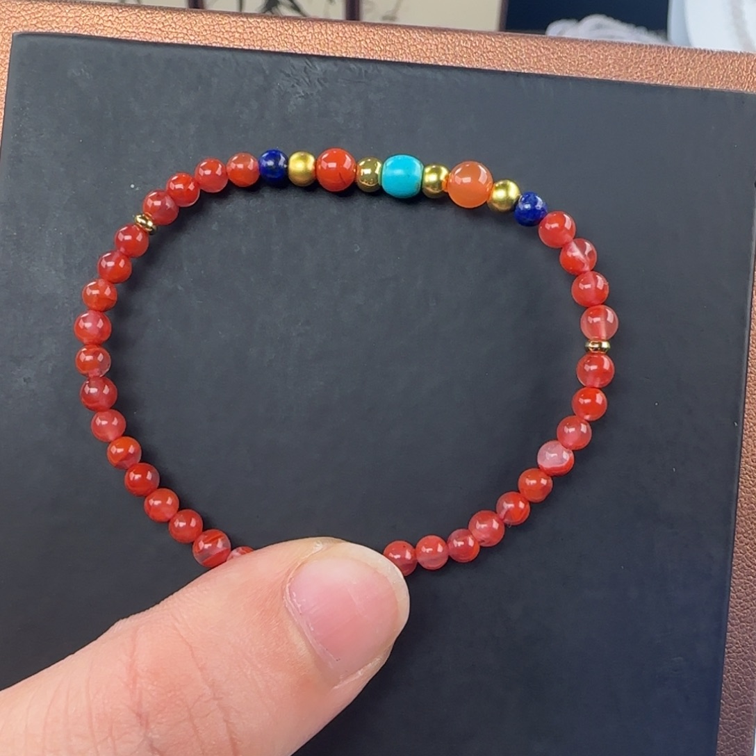 南红玛瑙未镶嵌手链