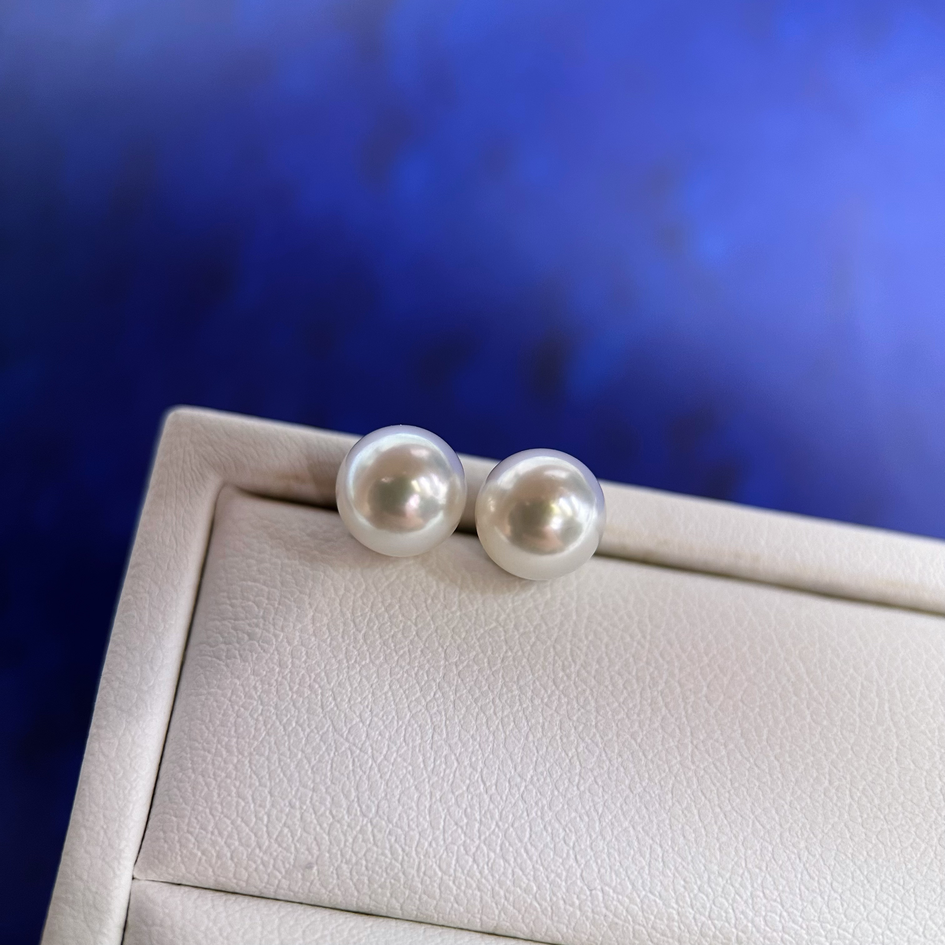 海水珍珠耳钉 点位7.2mm s925银针 无暇 一物一拍 就发这一对