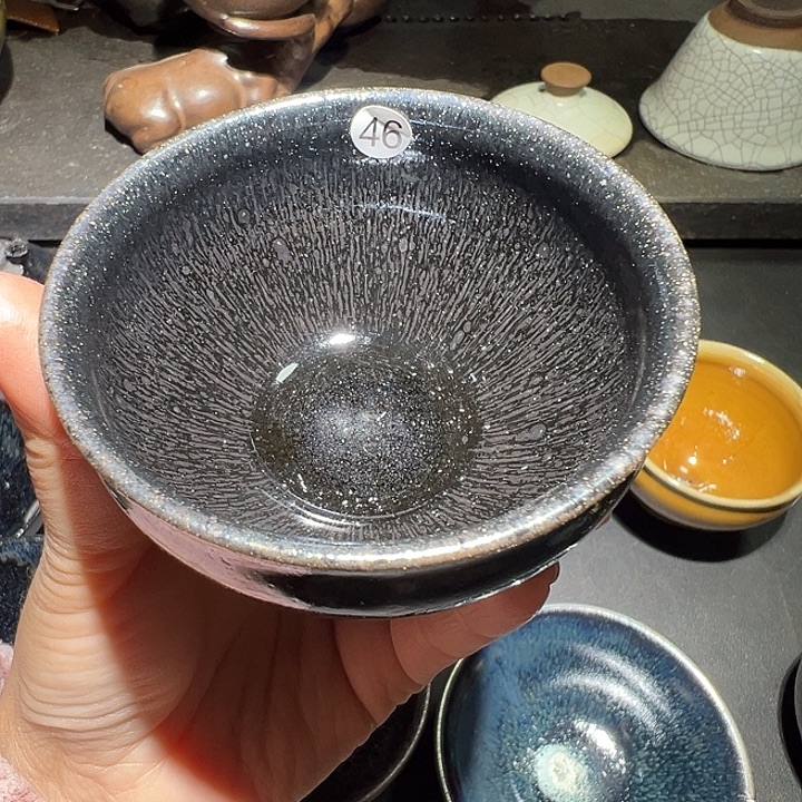 便携款瓷宋御柴烧精品主人杯