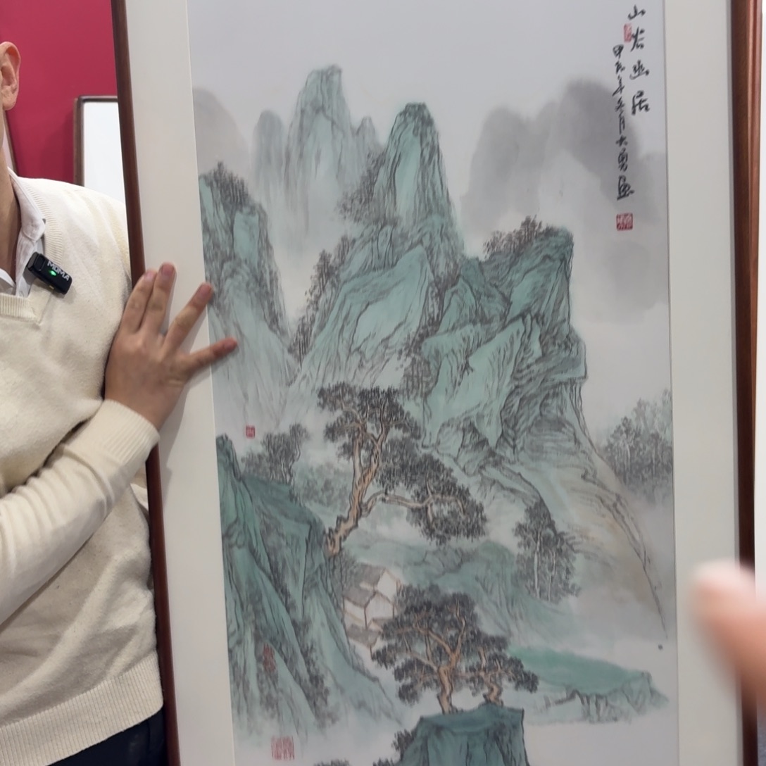 国画手绘作品带框包邮120成60