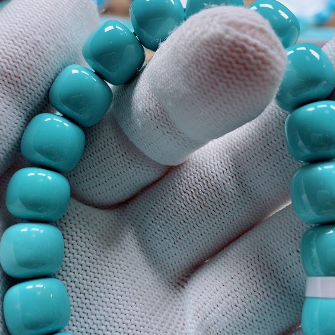 绿松石珠宝奇石未镶嵌独***雪