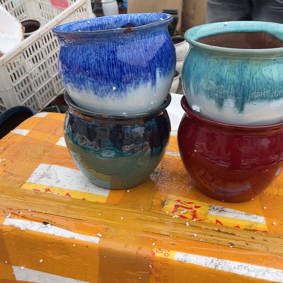 红陶宜兴紫砂花盆