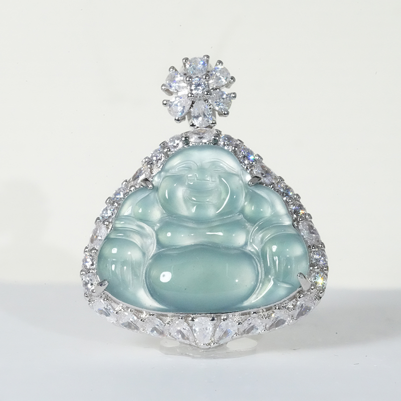 【小胖翡翠】天然A货翡翠佛公吊坠轻奢百搭精致日常款-多样性发1