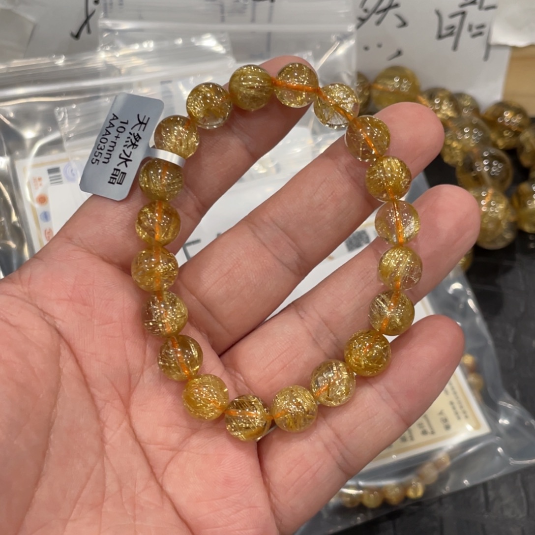 未镶嵌手链水晶aaa0355钛晶