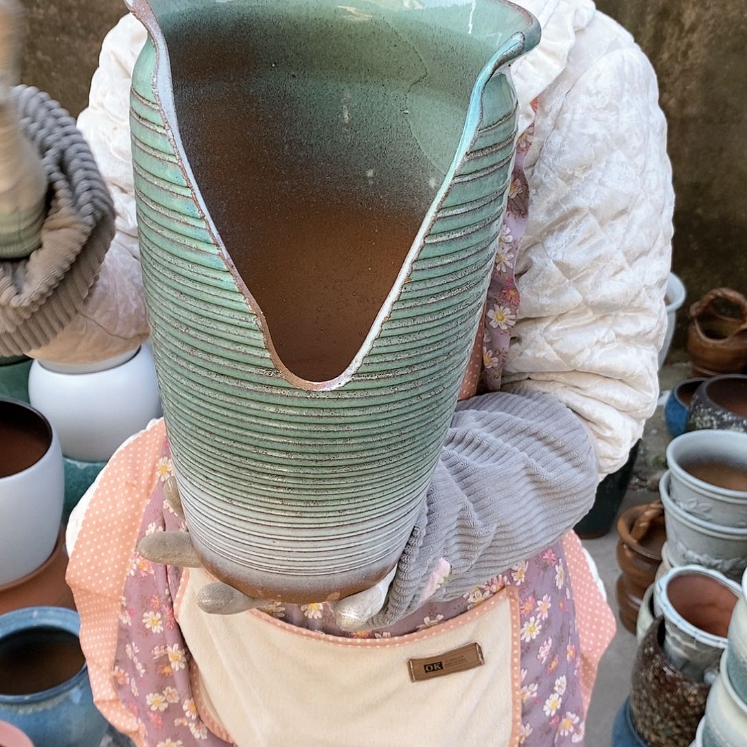 紫砂花盆正品口19高31