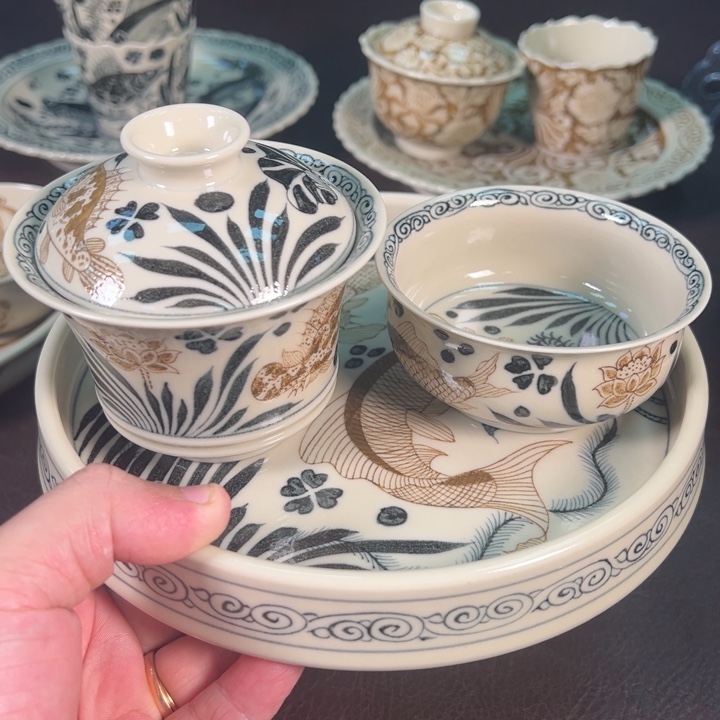 景德镇陶瓷手工手绘作品