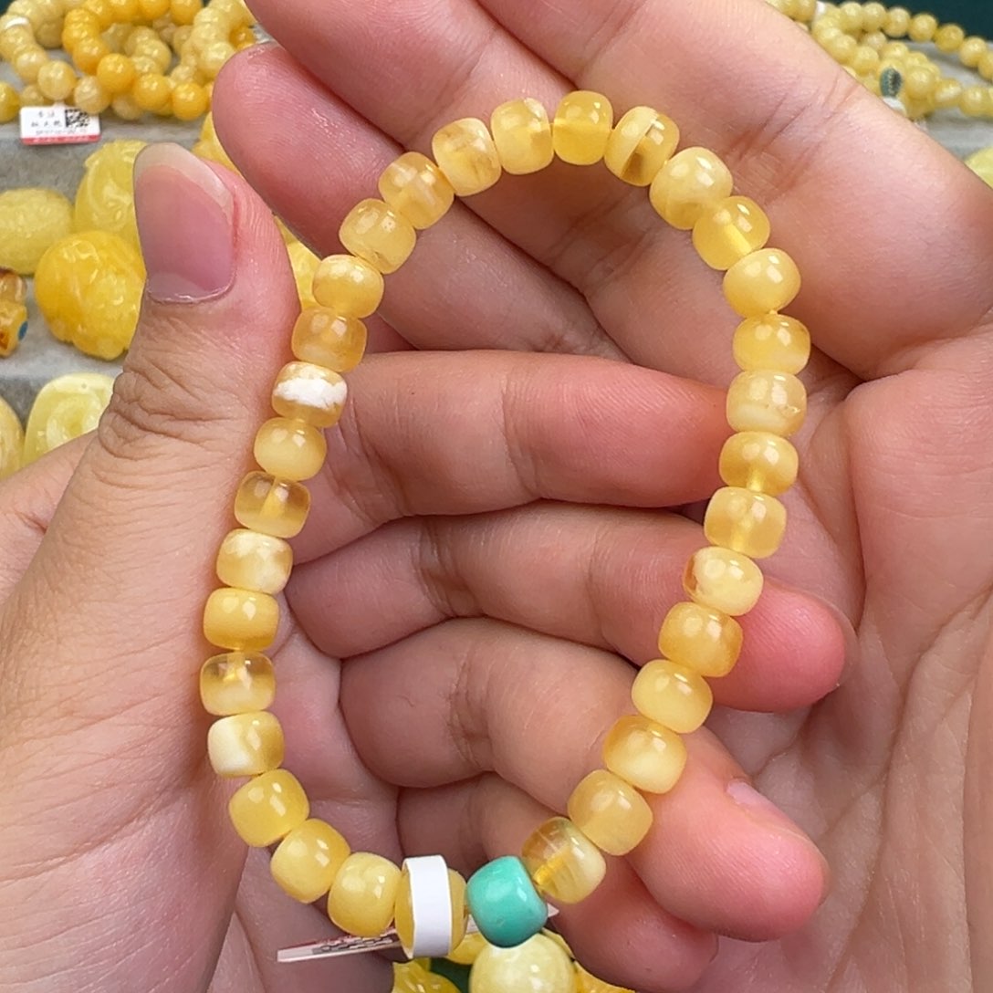 琥珀手链未镶嵌蜜蜡