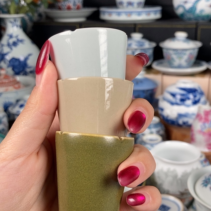 杯折葵非器闻香杯套组