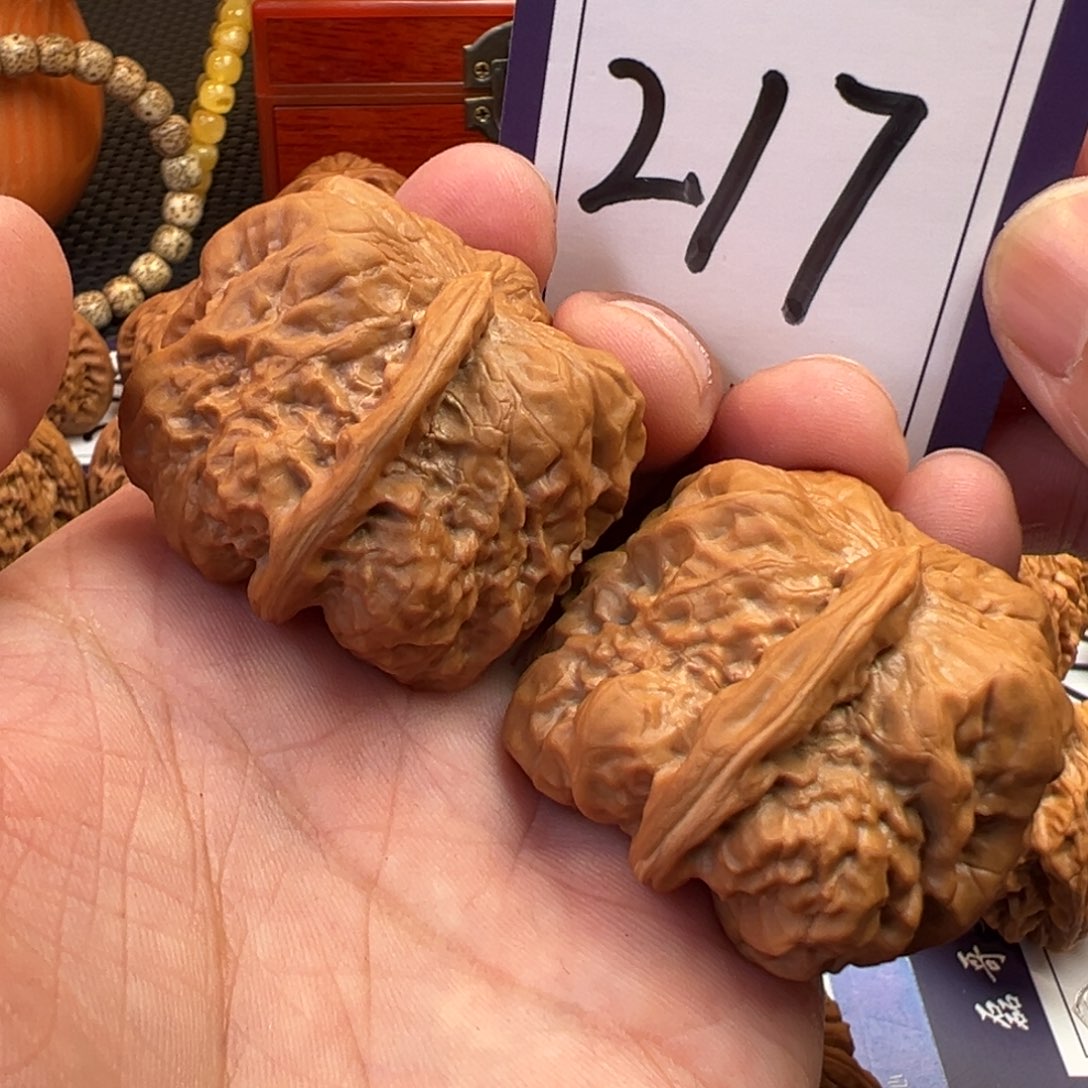 文玩核桃把件全品蛤蟆头一帆风顺41.5尺寸217号