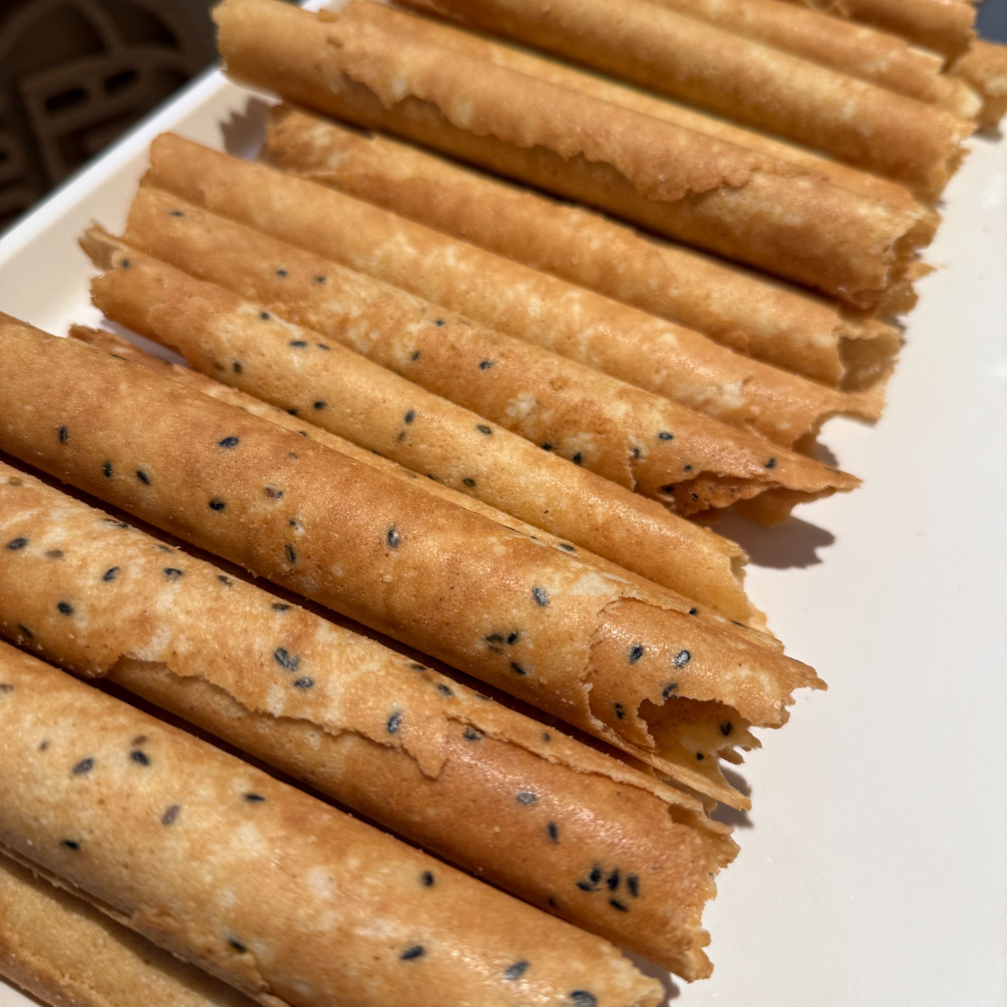 崇明源圆原 手工蛋卷 奶油味 芝麻味 酥香 小时候的味道