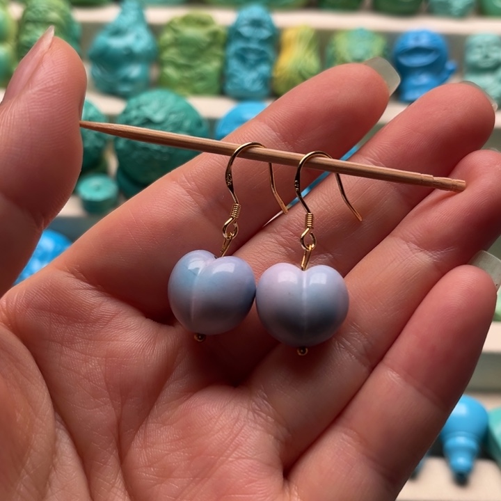 精工雕刻小屁挑耳钩