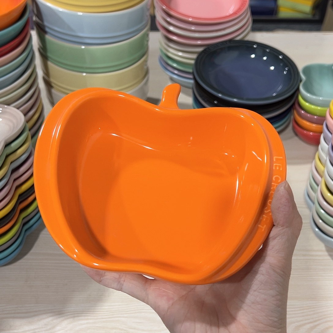 陶瓷+++苹果晚 橙色一个