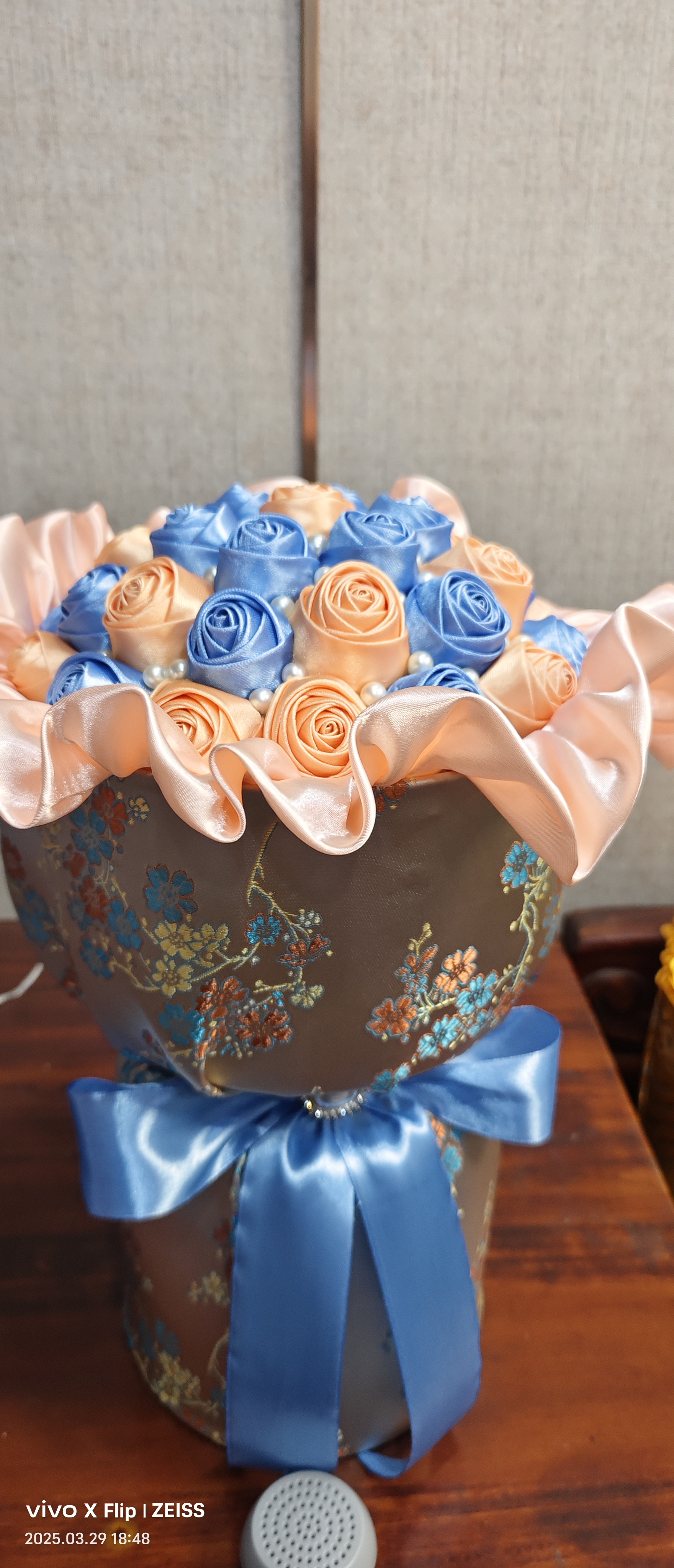 藏式手工丝带玫瑰花