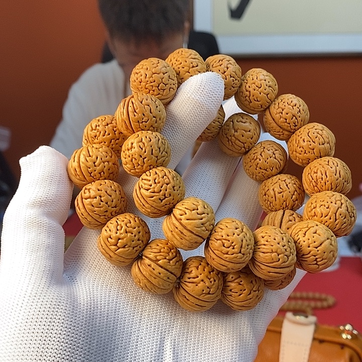 桃核手串s10 苹果19 （尺寸误差0.5之间）