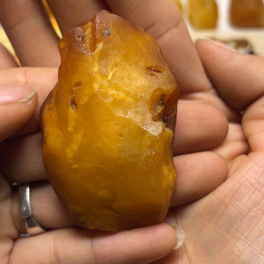 定制琥珀未镶嵌快**使琥珀蜜蜡原石订制吊坠