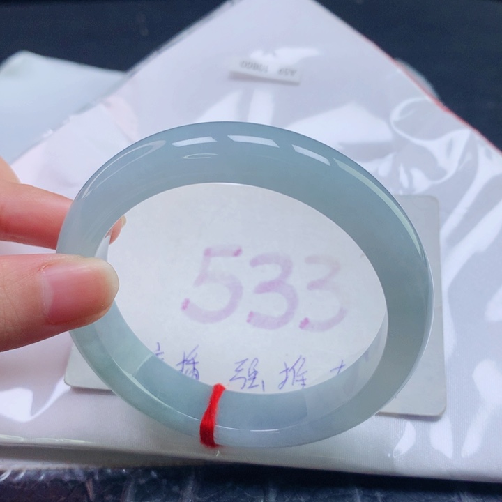 翡翠未镶嵌手镯圈口5960