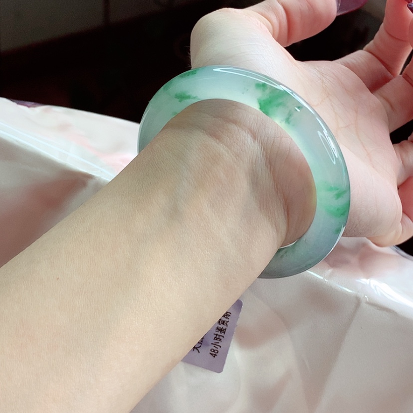 【闪购商品】翡翠手镯未镶嵌50.8 宝藏毕业 灵