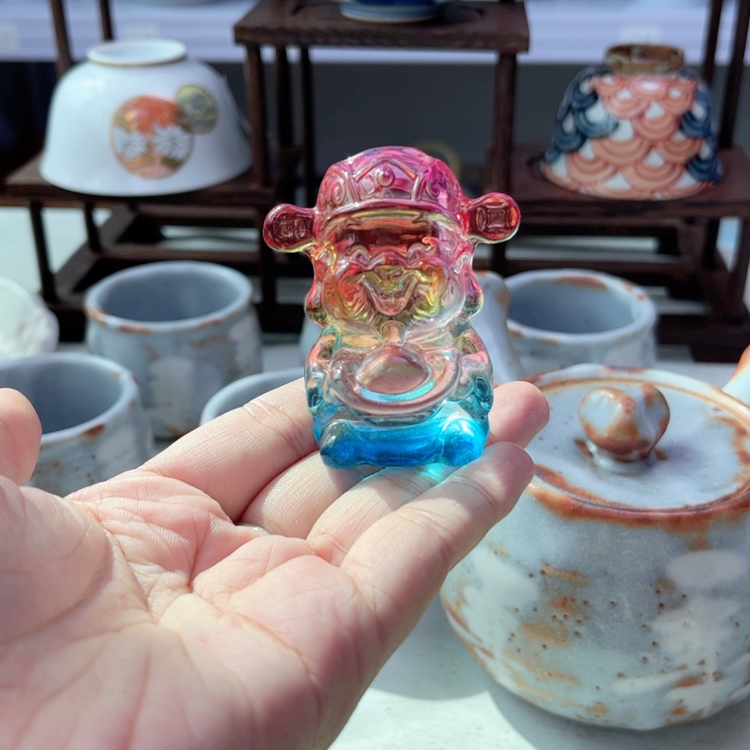 瓷片欢迎光临美桃儿～中古孤品完美别拍～随缘三克油