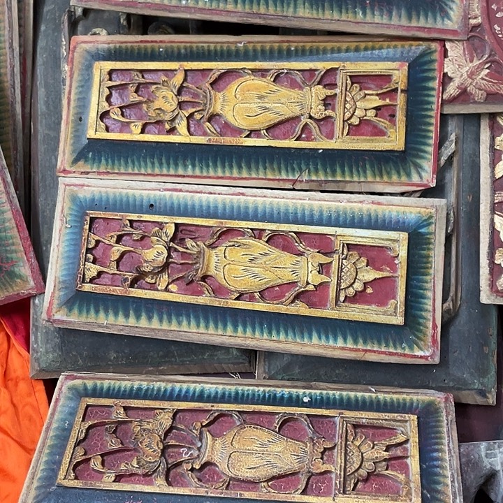 小***君香榧木老木雕花板老木雕好好看