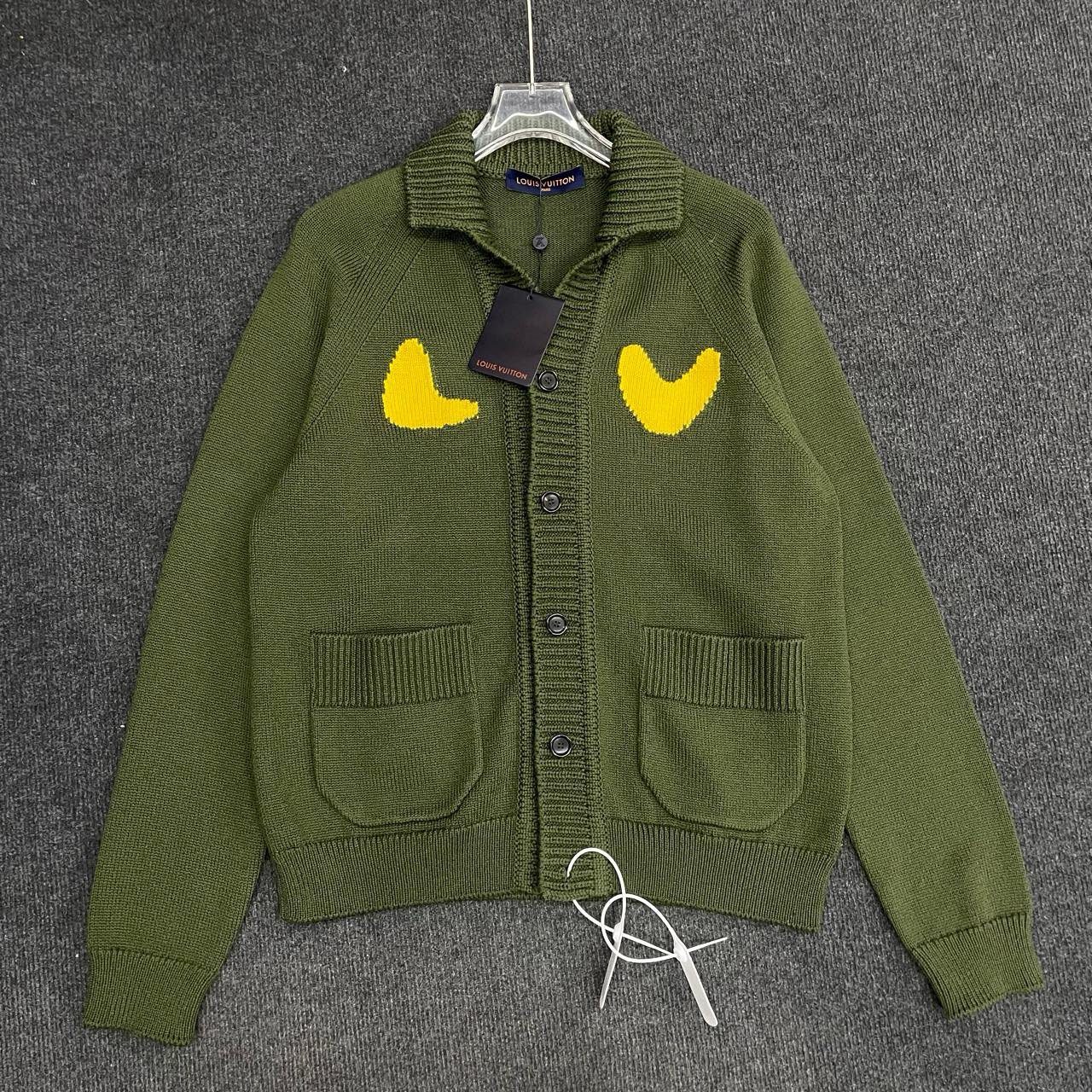 全新未使用 LouisVuitton/路易威登 虎头针织毛衣外套/L码