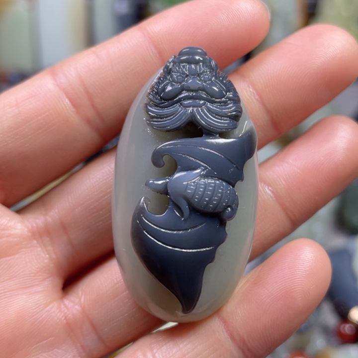 和田玉未镶嵌挂件