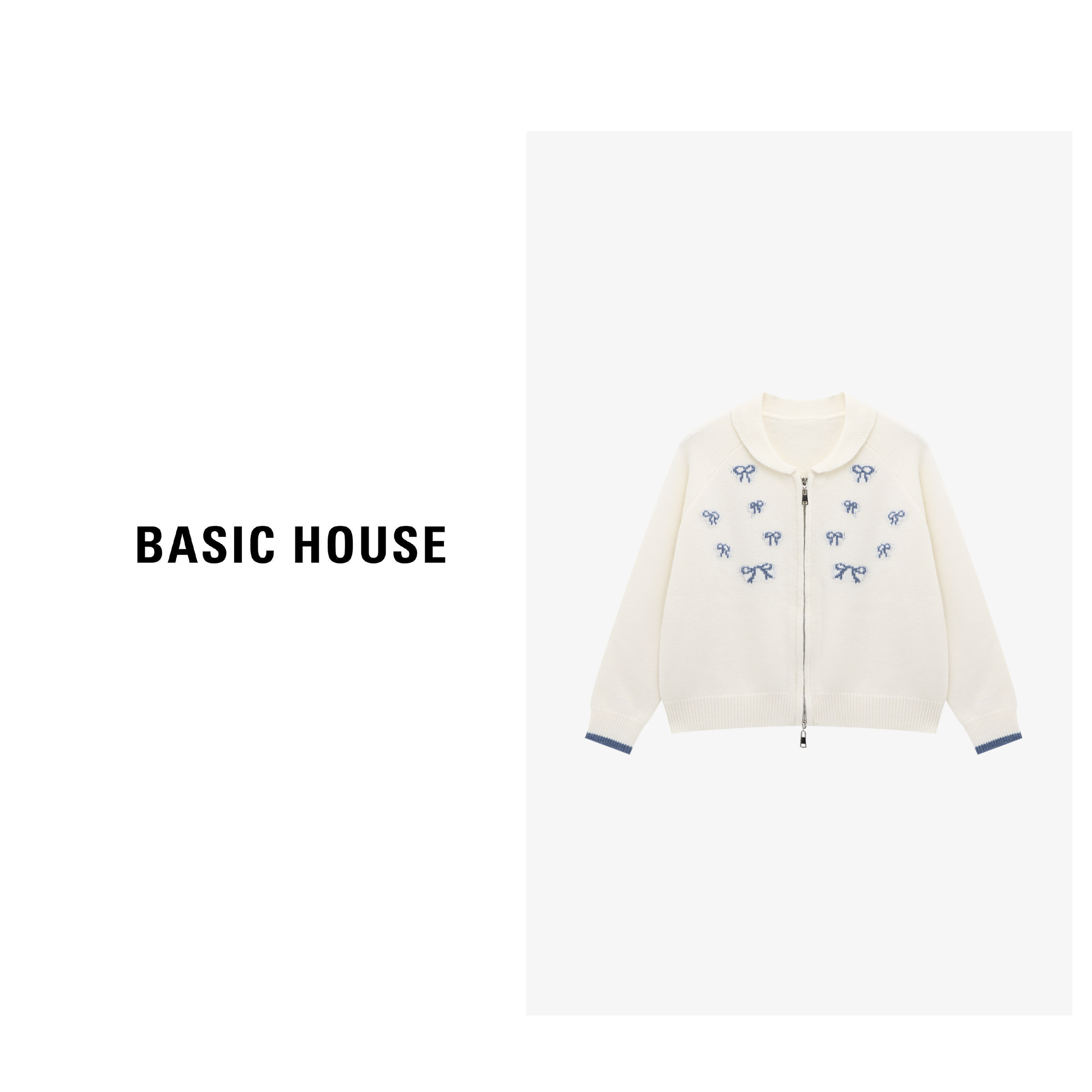 Basic House/百家好纯欲慵懒风女装亲肤柔软保暖毛衣-B0625B5NZV2