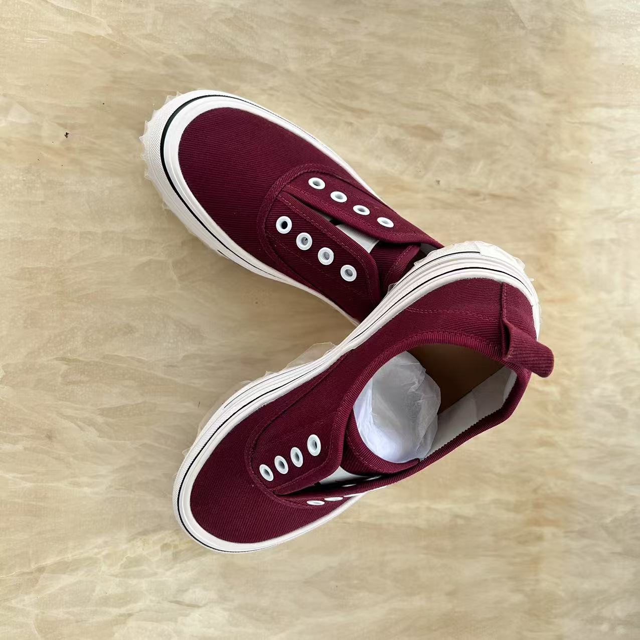 YiPo‘er.Studio 一脚蹬厚底帆布鞋2025春夏百搭懒人休闲板鞋