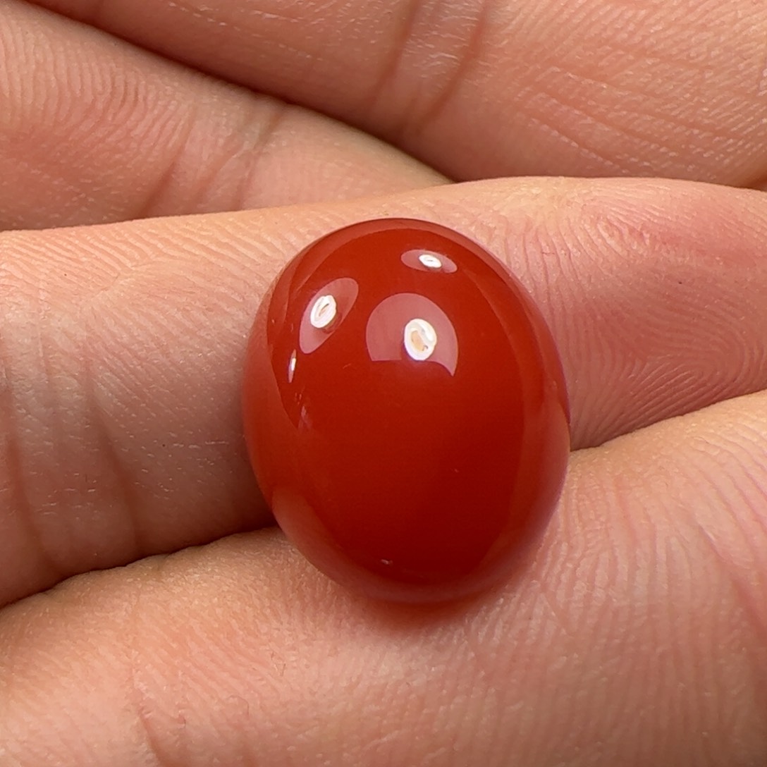 南红玛瑙蛋面未镶嵌