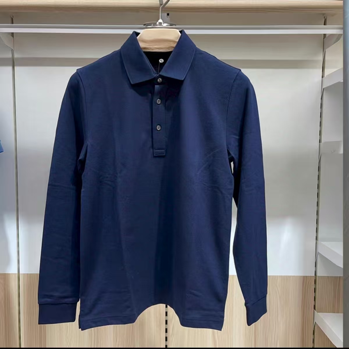 25秋季三排扣高级男装长袖polo
