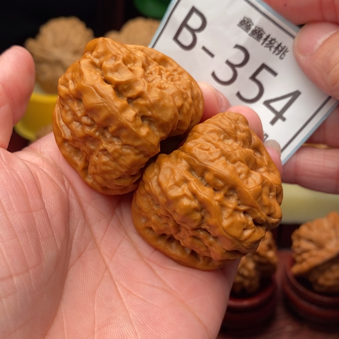 文玩核桃把件开背蛙40