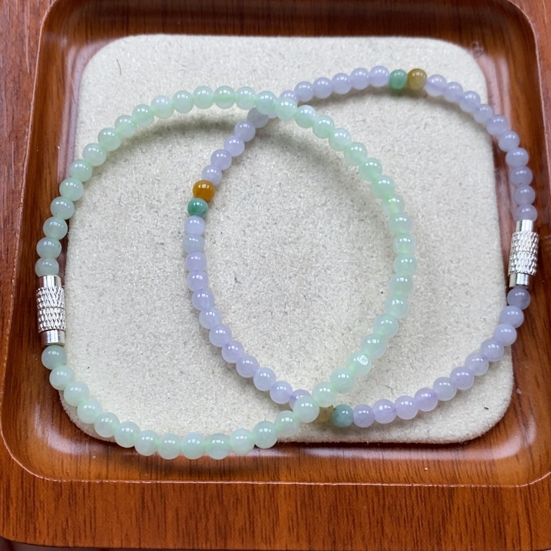 翡翠未镶嵌颈饰翡翠手串发其一