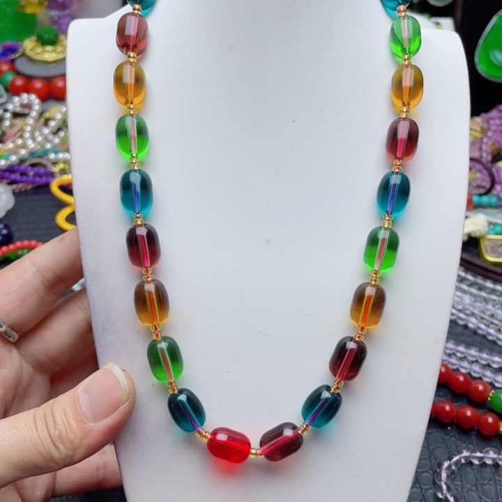 树脂制品69号彩色项链